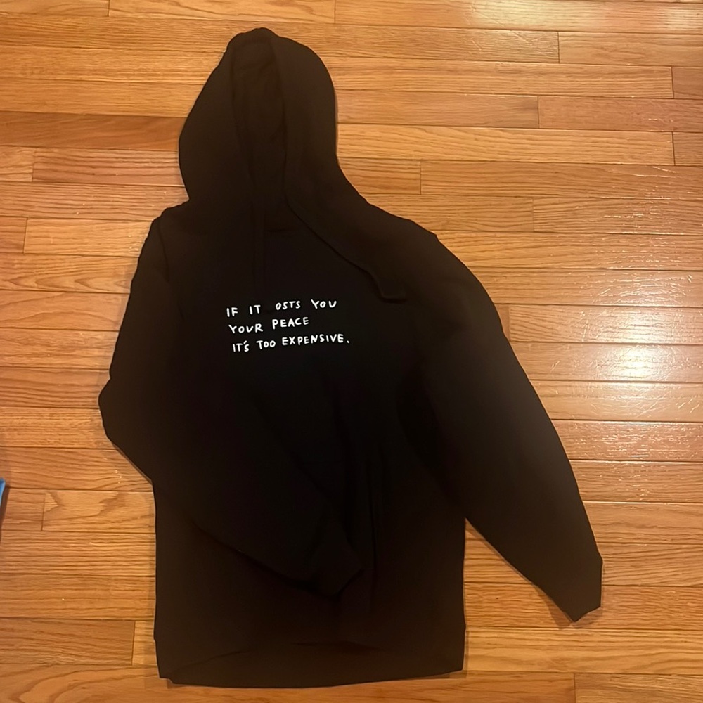 Wear the Peace brand sweatshirt, only worn a few times